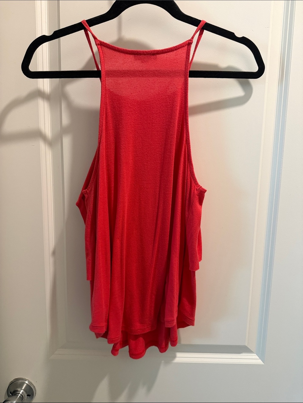 Express Red Ruffle Halter Cami - Picture 4 of 5